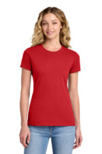 Port & Co Women's Fan Favorite Tee. LPC450 Bright Red