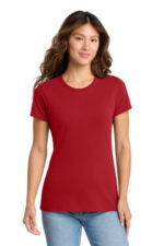 Port & Co Women's Fan Favorite Tee. LPC450 Team Cardinal