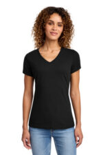 Port & Co Women's Fan Favorite Blend V-Neck Tee. LPC455V Jet Black