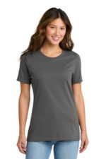 Port & Co Women's Core Cotton Tee. LPC54 Charcoal