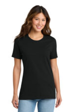 Port & Co Women's Core Cotton Tee. LPC54 Jet Black
