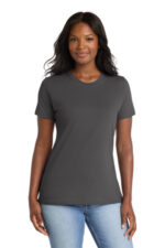 Port & Co Women's Core Blend Tee. LPC55 Charcoal