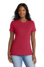 Port & Co Women's Core Blend Tee. LPC55 Red