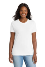 Port & Co Women's Core Blend Tee. LPC55 White
