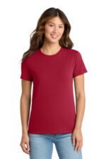 Port & Co Women's Essential Tee. LPC61 Red