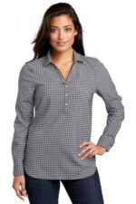 Port Authority Ladies City Stretch Tunic LW680 Graphite/ White