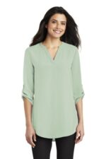 Port Authority Women's 3/4-Sleeve Tunic Blouse. LW701 Misty Sage