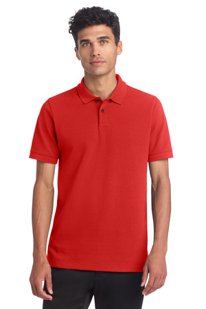 Mercer+Mettle Stretch Heavyweight Pique Polo MM1000 Apple Red