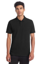 Mercer+Mettle Stretch Heavyweight Pique Polo MM1000 Deep Black