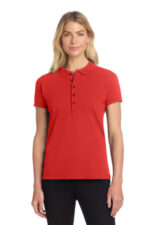 Mercer+Mettle Women's Stretch Heavyweight Pique Polo MM1001 Apple Red