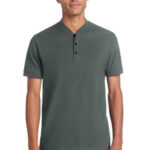 Mercer+Mettle Stretch Pique Henley MM1008 Anchor Grey