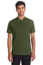 Mercer+Mettle Stretch Pique Henley MM1008 Townsend Green