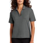 Mercer+Mettle Women's Stretch Jersey Polo MM1015 Anchor Grey