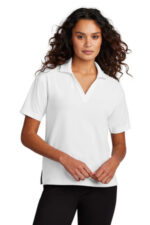 Mercer+Mettle Women's Stretch Jersey Polo MM1015 White