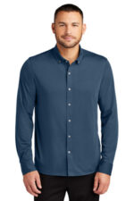 Mercer+Mettle Stretch Jersey Long Sleeve Shirt MM1018 Insignia Blue