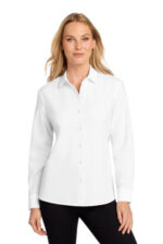 Mercer+Mettle Women's Long Sleeve Stretch Woven Shirt MM2001 White