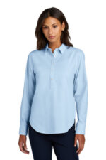 Mercer+Mettle Women's Long Sleeve Modern Oxford Shirt MM2003 Light Blue