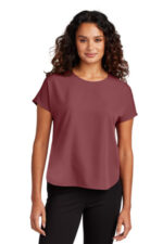 Mercer+Mettle Women's Stretch Crepe Crew MM2015 Rosewood