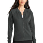 Mercer+Mettle Women's Double-Knit Bomber MM3001 Anchor Grey