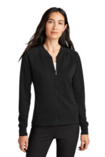 Mercer+Mettle Women's Double-Knit Bomber MM3001 Deep Black