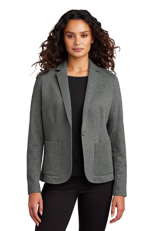 Mercer+Mettle Women's Relaxed Knit Blazer MM3031 Storm Grey Heather