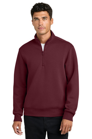 Mercer+Mettle Soft Spacer 1/4-Zip MM3100 Burgundy