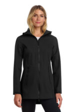 Mercer+Mettle Women's Waterproof Rain Shell MM7001 Deep Black