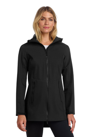 Mercer+Mettle Women's Waterproof Rain Shell MM7001 Deep Black