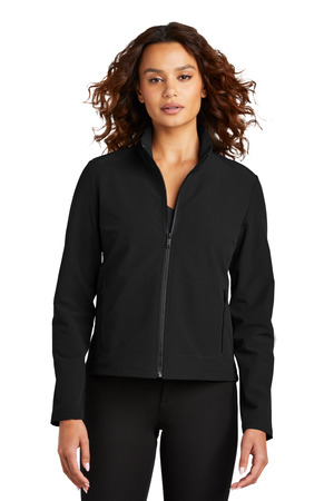 Mercer+Mettle Women's Stretch Soft Shell Jacket MM7103 Deep Black