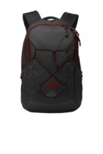 The North Face Groundwork Backpack. NF0A3KX6 TNF Dark Grey Heather/ Cardinal Red