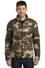 The North Face ThermoBall Trekker Jacket. NF0A3LH2 Burnt Olive Green Woodchip Camo Print