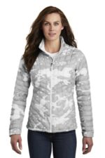 The North Face Women's ThermoBall Trekker Jacket. NF0A3LHK TNF White Woodchip Print