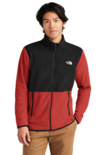 The North Face Glacier Full-Zip Fleece Jacket NF0A7V4J Rage Red / TNF Black