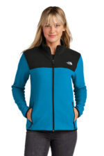 The North Face Women's Glacier Full-Zip Fleece Jacket NF0A7V4K Hero Blue/ TNF Black