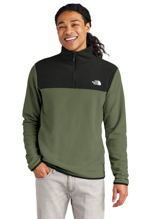 The North Face Glacier 1/4-Zip Fleece NF0A7V4L New Taupe Green/ TNF Black