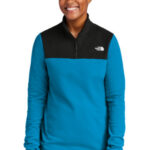 The North Face Women's Glacier 1/4-Zip Fleece NF0A7V4M Hero Blue/ TNF Black