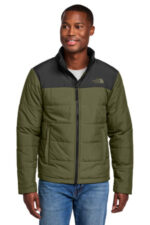 The North Face Chest Logo Everyday Insulated Jacket NF0A7V6J Burnt Olive Green