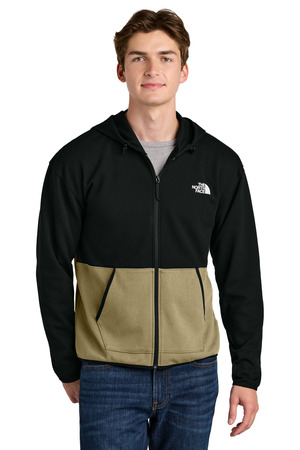 The North Face Double-Knit Full-Zip Hoodie NF0A8BUS Khaki Stone/ TNF Black