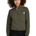 The North Face Women's Double-Knit 1/2-Zip Fleece NF0A8C5H New Taupe Green