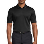 Nike Dri-FIT Hex Textured Polo. NKAH6266 Black