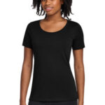 Nike Women's Dri-FIT Cotton/Poly Scoop Neck Tee. NKBQ5234 Black