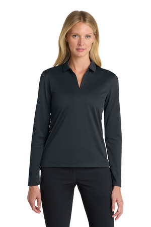 Nike Women's Dri-FIT Micro Pique 2.0 Long Sleeve Polo NKDC2105 Anthracite