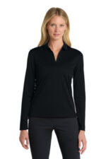 Nike Women's Dri-FIT Micro Pique 2.0 Long Sleeve Polo NKDC2105 Black