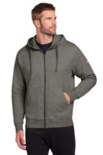 Nike Club Fleece Sleeve Swoosh Full-Zip Hoodie NKDR1513 Charcoal Heather