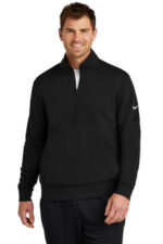 Nike Club Fleece Sleeve Swoosh 1/2-Zip NKDX6718 Black