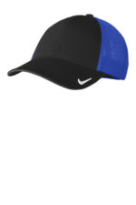 Nike Stretch-to-Fit Mesh Back Cap NKFB6448 Black/ Game Royal