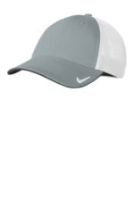 Nike Stretch-to-Fit Mesh Back Cap NKFB6448 Cool Grey/ White