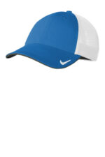 Nike Stretch-to-Fit Mesh Back Cap NKFB6448 Gym Blue/ White