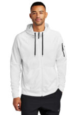 Nike Therma-FIT Pocket Full-Zip Fleece Hoodie NKFD9859 White