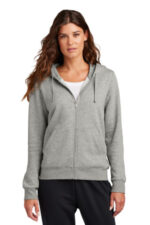 Nike Women's Club Fleece Sleeve Swoosh Full-Zip Hoodie NKFD9890 Dark Grey Heather